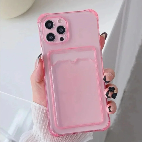 ⚠️Clearance iPhone 14/Pro/Pro Max Pink Transparent Phone Case - Picture 3 of 4
